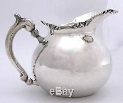 Peruvian Sterling Silver Water Pitcher by Camusso Water Lily