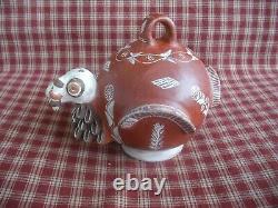 Peruvian Turkey Water VesselPitcherTerra Cotta ClayRaquel'sPeruFolk Art Jug