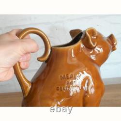 Pig Pitcher 900cc Ceramic Water Jug Cute Large Capacity JAPAN Made