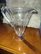 Pitcher Crystal Engraved Decor Flower Foliage And Border Dlg Baccarat St Louis