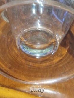 Pitcher Crystal Engraved Decor Flower Foliage And Border Dlg Baccarat St Louis