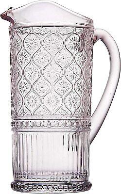 Pitcher Glass Pitcher with Handle Water Pitcher Elegant Water Jug Claro 33Oz
