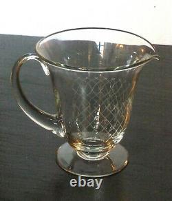 Pitcher To Water Pitcher Jug Crystal Engraved DAUM