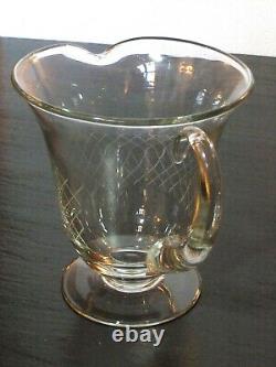 Pitcher To Water Pitcher Jug Crystal Engraved DAUM