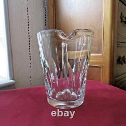 Pitcher Water Jug Crystal Jug from Saint Louis Model Jersey Signed 1