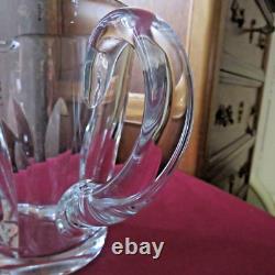 Pitcher Water Jug Crystal Jug from Saint Louis Model Jersey Signed 1