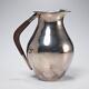 Plata Lappas Mid Century Modern Silver Plated Wood Handle Water Jug Pitcher 9h