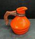Poppytrail Metlox Vintage Coffee Urn Water Jug Carafe Orange