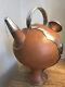 Portuguese Pottery Sterling Silver Water Jug L. Titulo And Leitao Arts & Crafts