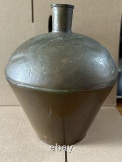 Primitive Antique Copper Ovoid Water JUG 7 x 6