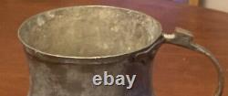 Primitive Hammered Tinned Copper Metal Water Pitcher Jug Rustic Decorative 10