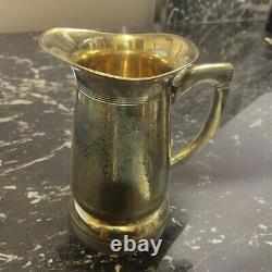 Pure Brass Jug Pitcher Water Embossed Design Mughlai Jug Style 1500 ml