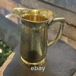 Pure Brass Jug Pitcher Water Embossed Design Mughlai Jug Style 1500 ml