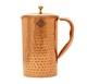 Pure Copper Hammered Jug Pitcher Ayurvedic Water Storage Jug Pack Of 1 (2 Liter)