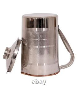 Pure Copper Jug Pitcher Luxury Design, Stylish Water Storage and Serving Pitcher