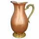 Pure Copper Water Jug With Brass Handle 2 Ltr In & Out Copper Pitcher Antique