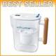 Pure Filter Pitcher 10 Cup Bpa-free White & Bamboo
