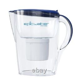 Pure Filter Pitchers for Drinking Water, 10 Cup 150 Gallon Filter, Tritan BPA