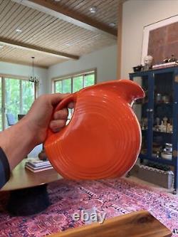 RADIOACTIVE RED Vtg Orange FIESTA LARGE DISC WATER JUG FIESTAWARE Red Ice HTF