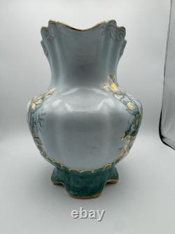 RARE Antique Homer Laughlin Water Pitcher / Ewer Very Large Nautical