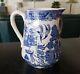 Rare Antique Wm Ridgway & Co England Willow Pitcher Jug Water Juice Oriental