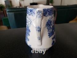 RARE Antique WM RIDGWAY & CO ENGLAND WILLOW PITCHER JUG WATER JUICE ORIENTAL