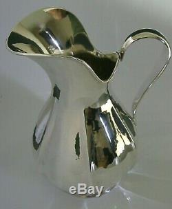 RARE HAND PLANNISHED SOLID SILVER CLARET WINE WATER JUG DECANTER 1997 456g