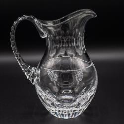 READ Varga Crystal Valence Clear Water Pitcher Carafe Jug 8 1/4
