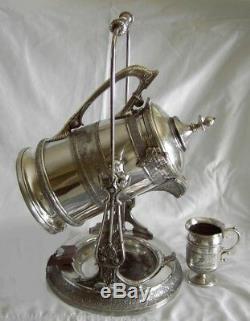 REED & BARTON Silver plate Tilting ICE Water Pitcher VERMONT PRESENTATION SET