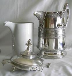 REED & BARTON Silver plate Tilting ICE Water Pitcher VERMONT PRESENTATION SET