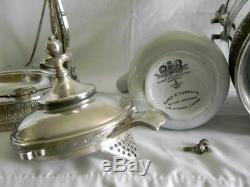 REED & BARTON Silver plate Tilting ICE Water Pitcher VERMONT PRESENTATION SET