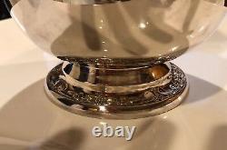 ROGERS & BRO Silver 817 water pitcher Footed Stand Vintage and ice guard 9Tall