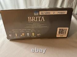 Rare Brita Red Stainless Steel Water Pitcher Filtration System New 8 Cups