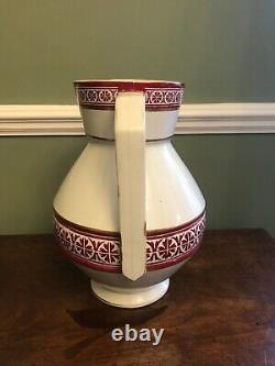 Rare Christopher Dresser designed large water jug / pitcher by Old Hall, Hanley