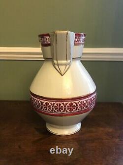 Rare Christopher Dresser designed large water jug / pitcher by Old Hall, Hanley