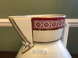 Rare Christopher Dresser designed large water jug / pitcher by Old Hall, Hanley