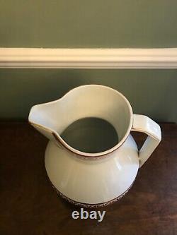 Rare Christopher Dresser designed large water jug / pitcher by Old Hall, Hanley