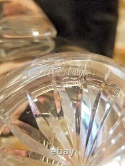 Rare Edenburgh Scotland Thistle 7 Water Jug Pitcher Mint Glass Crystal Signed