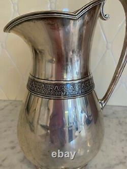 Rare Gorham circa 1878 Neoclassical Large Sterling Water Pitcher, 29 Troy oz