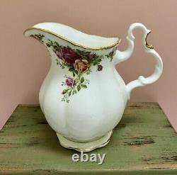 Rare Royal Albert China England Old Country Roses Water Pitcher Serving Ewer Jug