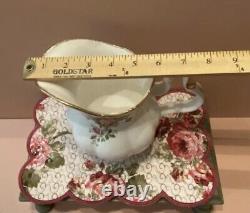 Rare Royal Albert China England Old Country Roses Water Pitcher Serving Ewer Jug