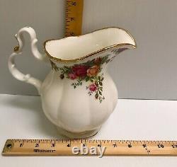 Rare Royal Albert Old Country Roses Bone China England Ewer Jug Water Pitcher