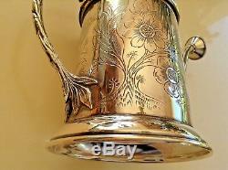 Rare Sterling Silver Centerpiece Flowers Watering Can & Pitcher