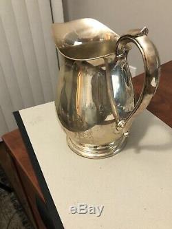Rare Vintage Fisher Sterling Silver Water Pitcher #2026 8 1/2 Tall No Monogram