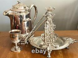 Reed & Barton Silverplate Tilting Water Ice Pitcher With Cup