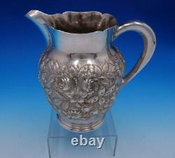 Repousse by Kirk Sterling Silver Water Pitcher Hand Chased #210AF (#4900)