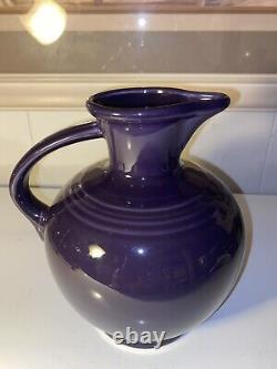 Retired Fiesta Ware Plum Carafe Water Milk Jug NWT