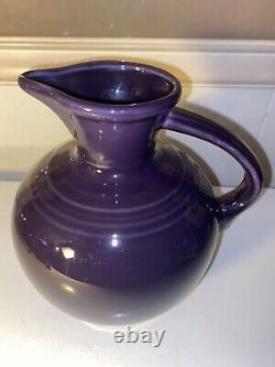 Retired Fiesta Ware Plum Carafe Water Milk Jug NWT