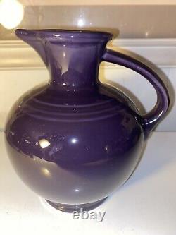 Retired Fiesta Ware Plum Carafe Water Milk Jug NWT