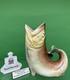 Royal Bayreuth Standing Trout Water Pitcher, C. 1900, 7.75